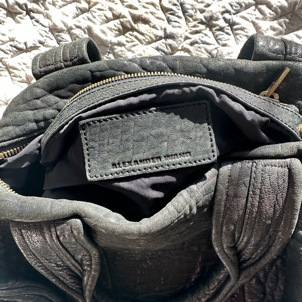 Alexander Wang Studded Black Leather Bag - Picture 5 of 6